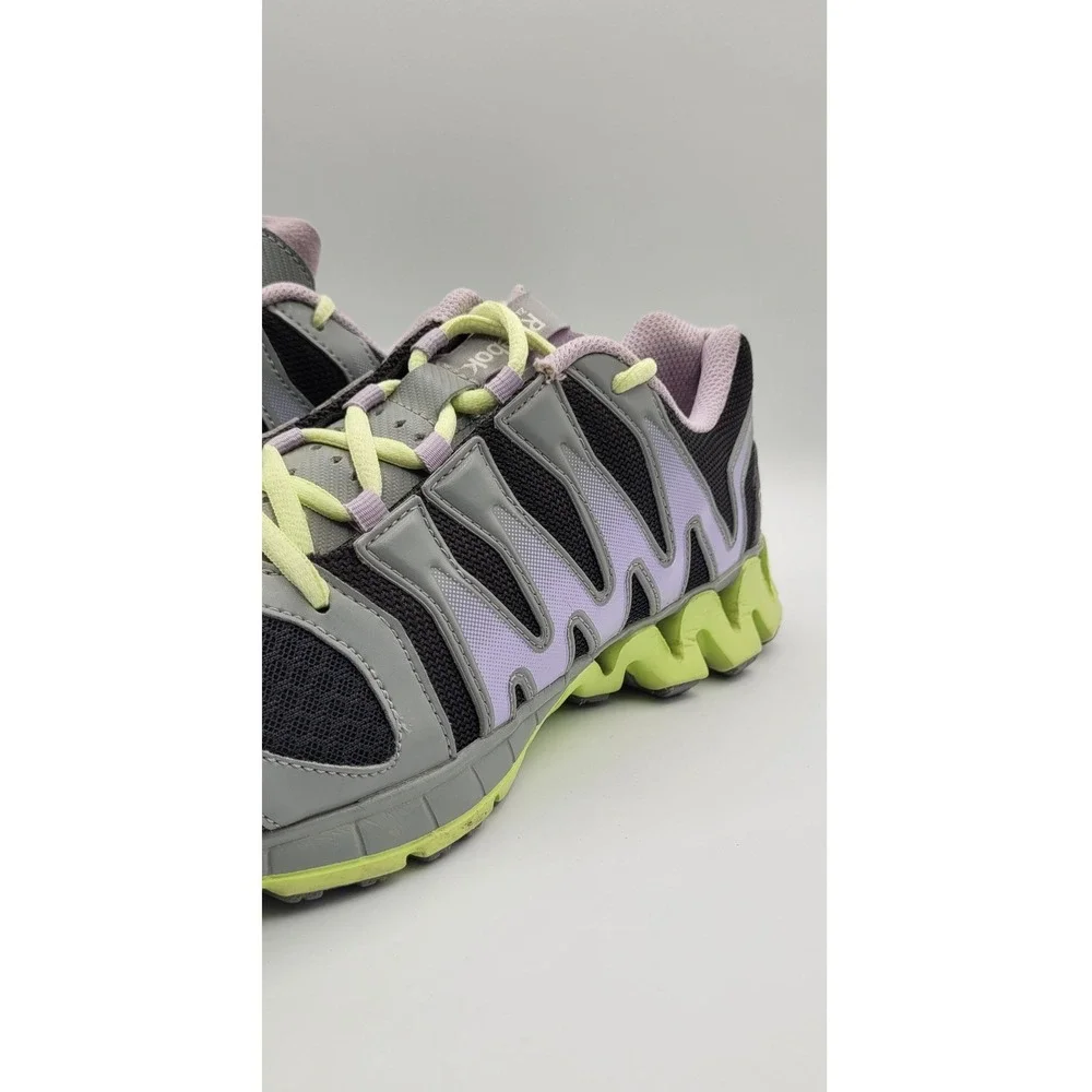 Reebok Zigkick Tahoe Road II Womens 9.5 Running Shoes Black Gray Purple M42915 - Picture 11 of 12